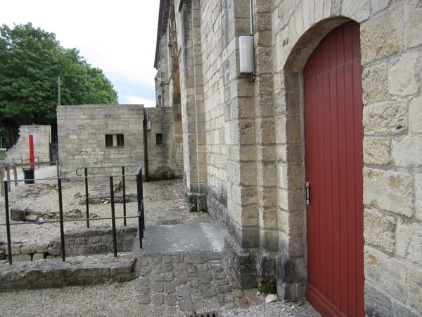 The Échiquier de Normandie inside the walls of the fortress at Caen.