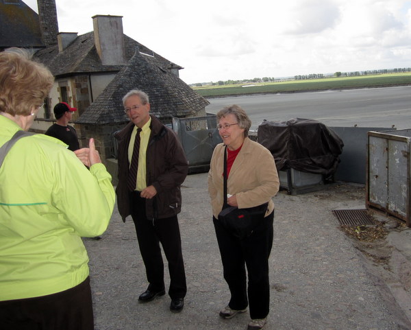 Morris giving our little tour group our instructions before we explored Mont Saint-Michel.