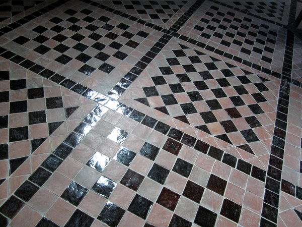 The flooring was exquisite in places.