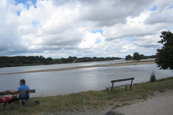 Where the Vienne spills into the Loire at the little town of Candes-St. Martin.