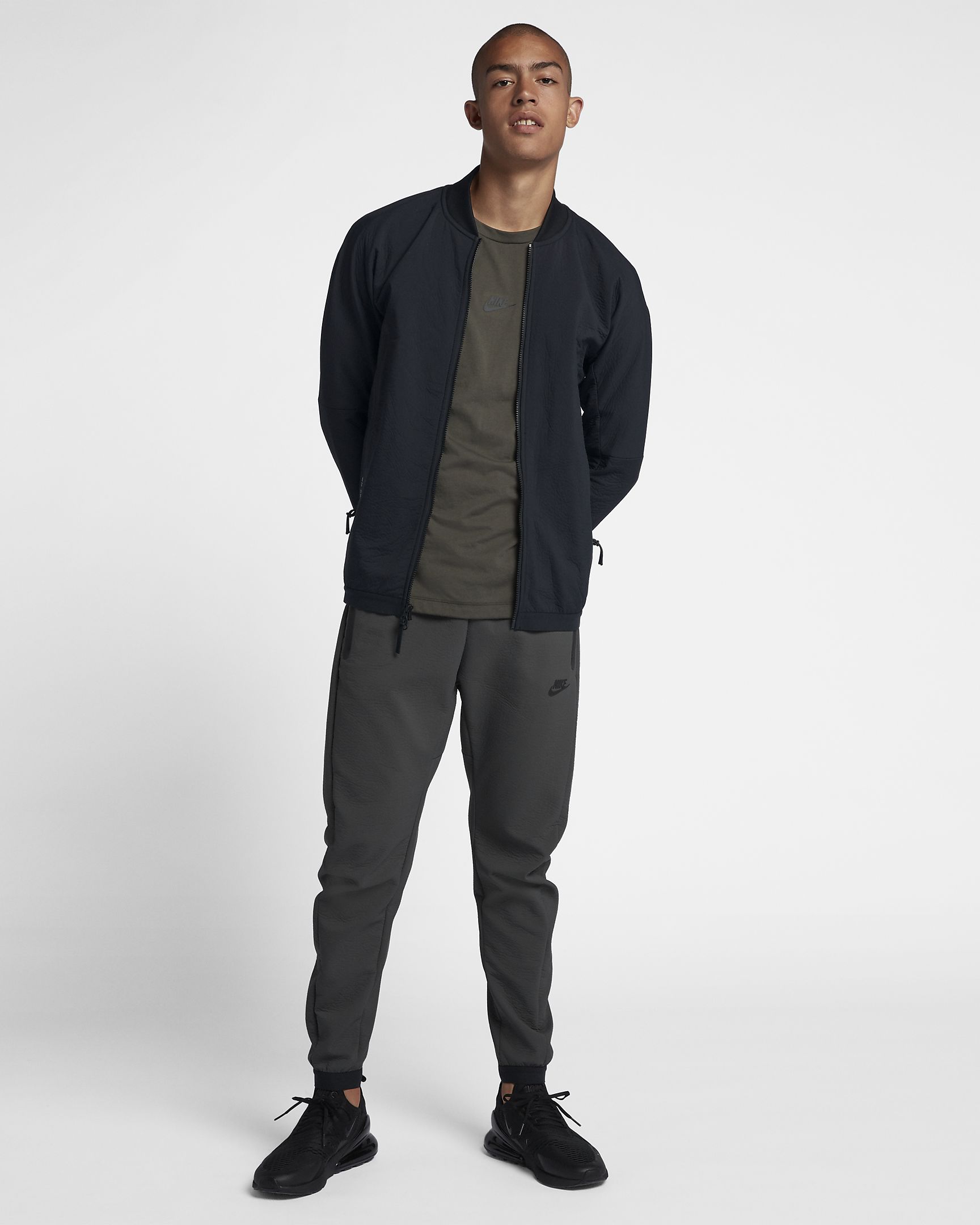 men's nike sportswear tech woven track jacket