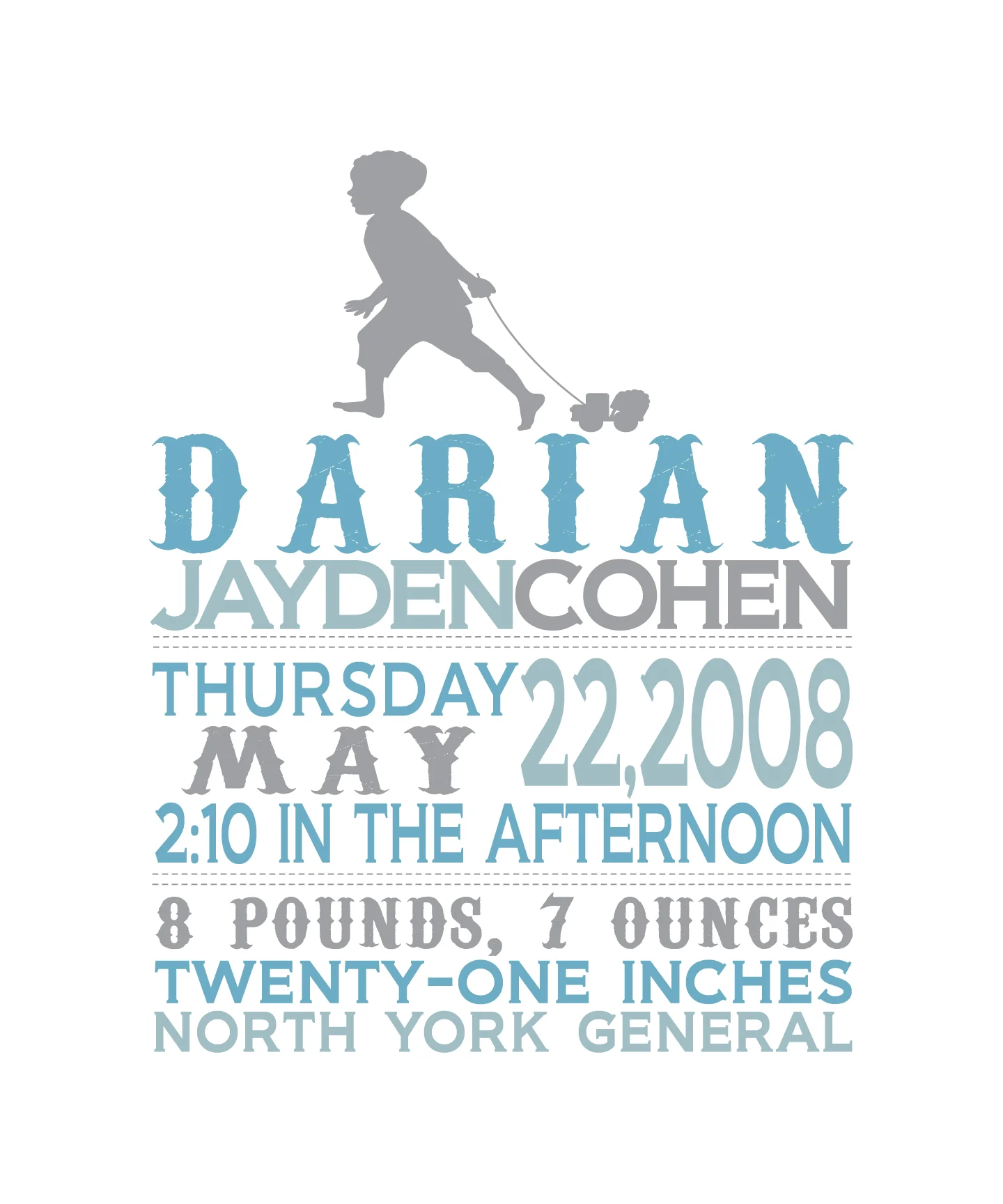 HazelBug Designs  - Boy Silhouette