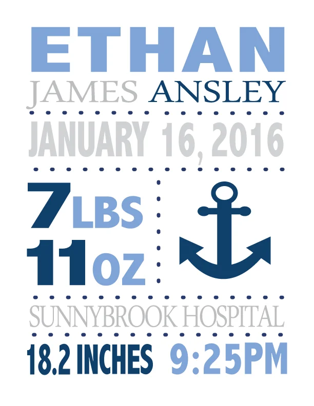 HazelBug Designs - Anchor BOY