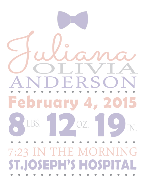 HazelBug Designs - Purple Bow