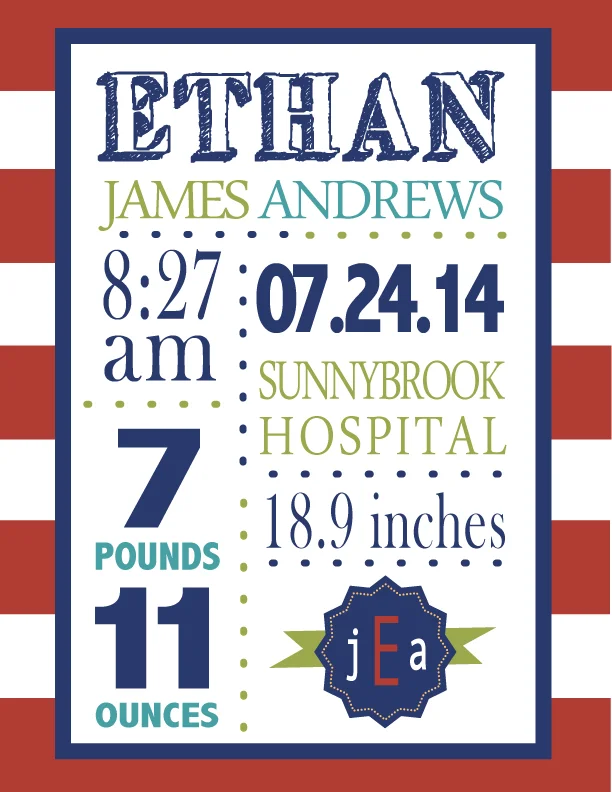 HazelBug Designs - Nautical RED