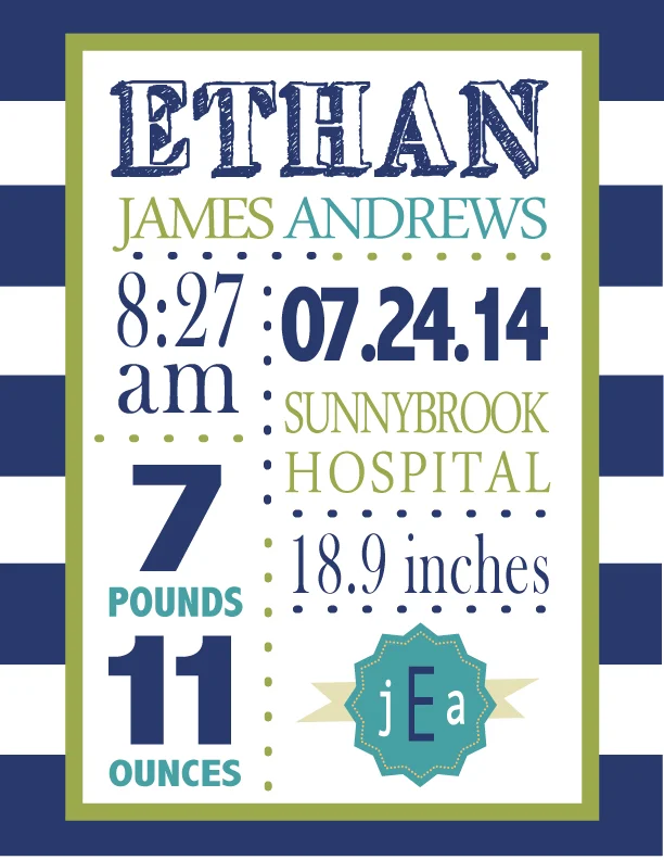 HazelBug Designs - Nautical BLUE