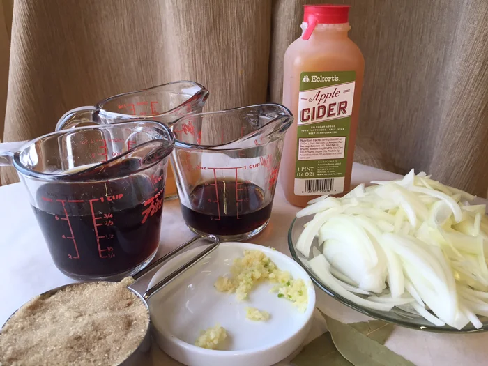 Ingredients for Bacon Jam