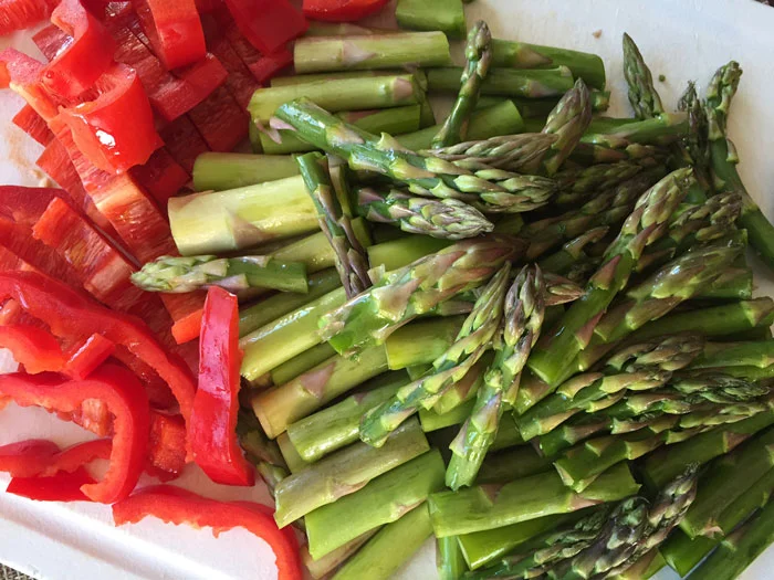 fresh cut veggies