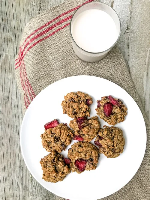Vegan Peanut Butter and Chocolate Chip Surprise Cookies
