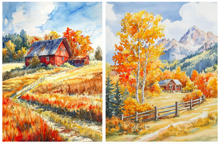 Watercolor Painting Class Ages 10-Adult (November)