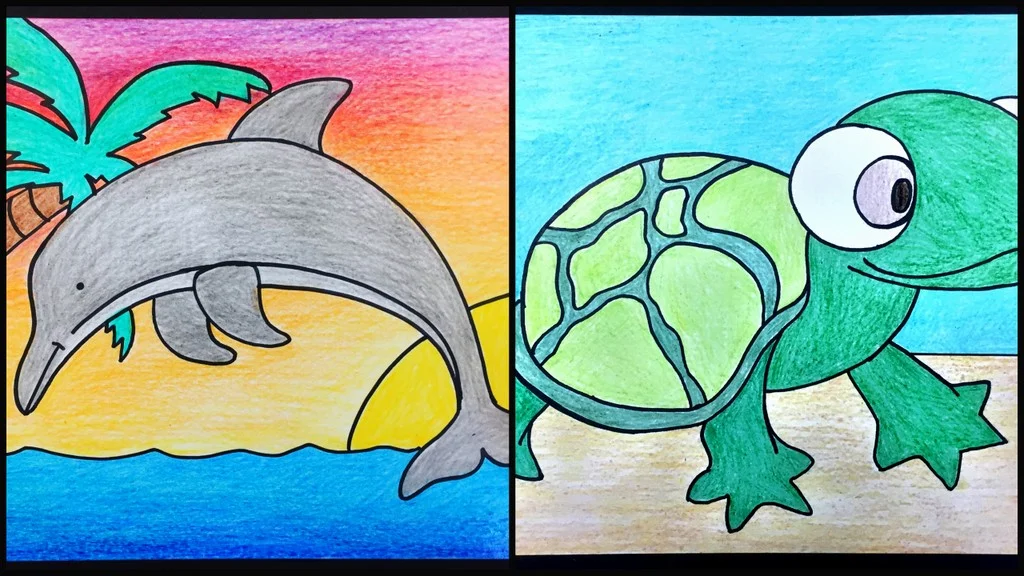 Draw a Dolphin - Wednesday, July 10th 12:00 - 2:00pm