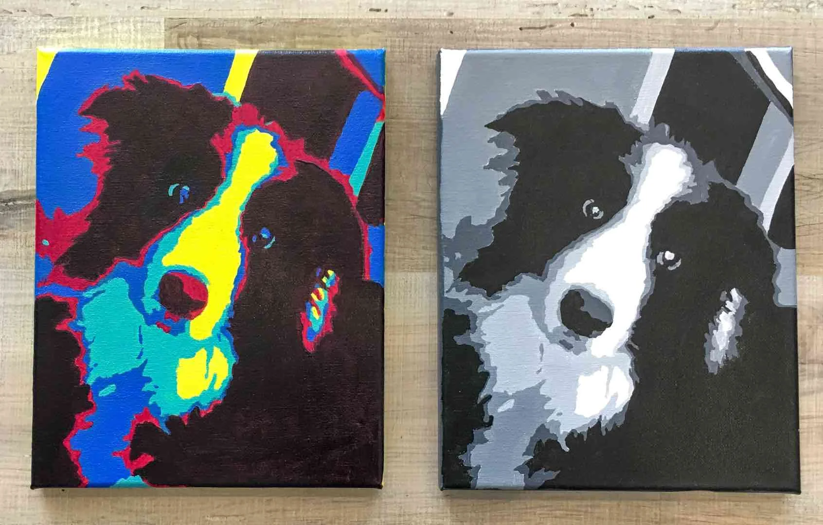 Pop Art Pets and People Portraits CLASS - Friday, July 17th Noon-1:30pm