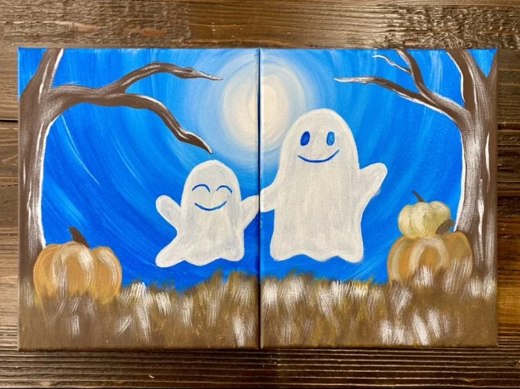 Boo Buddies Partner Painting!