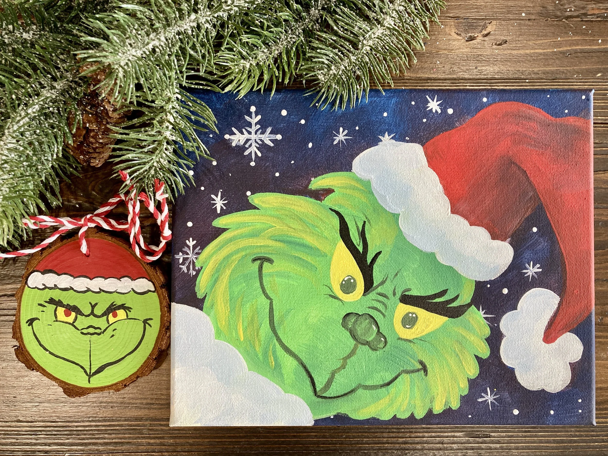 A Grinchy Christmas Painting