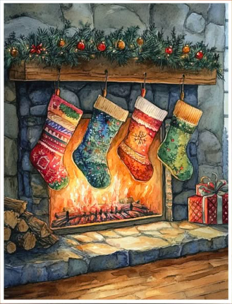 Watercolor Painting Class Ages 10-Adult (December's Study - Holiday Scene)