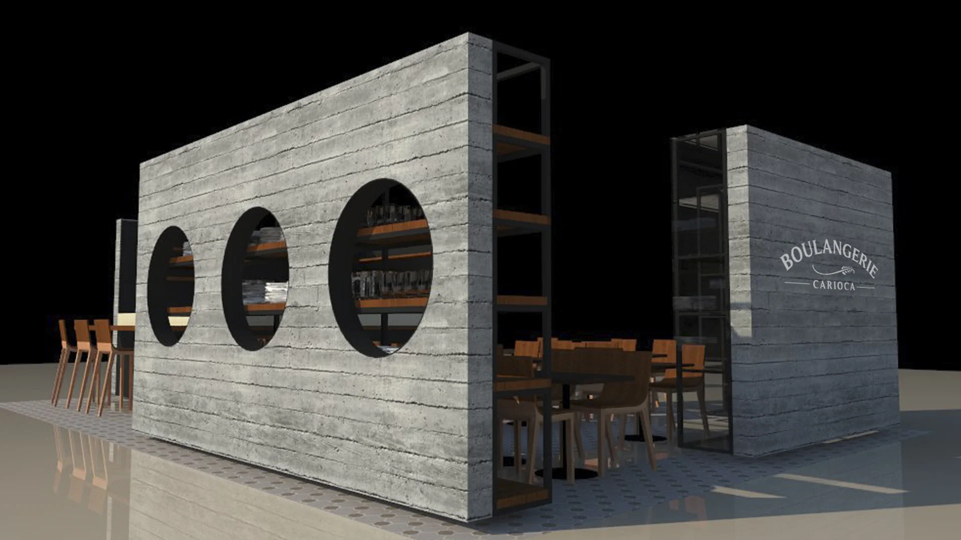 Primeiro conceito para quiosque em ilha - Boulangerie Carioca