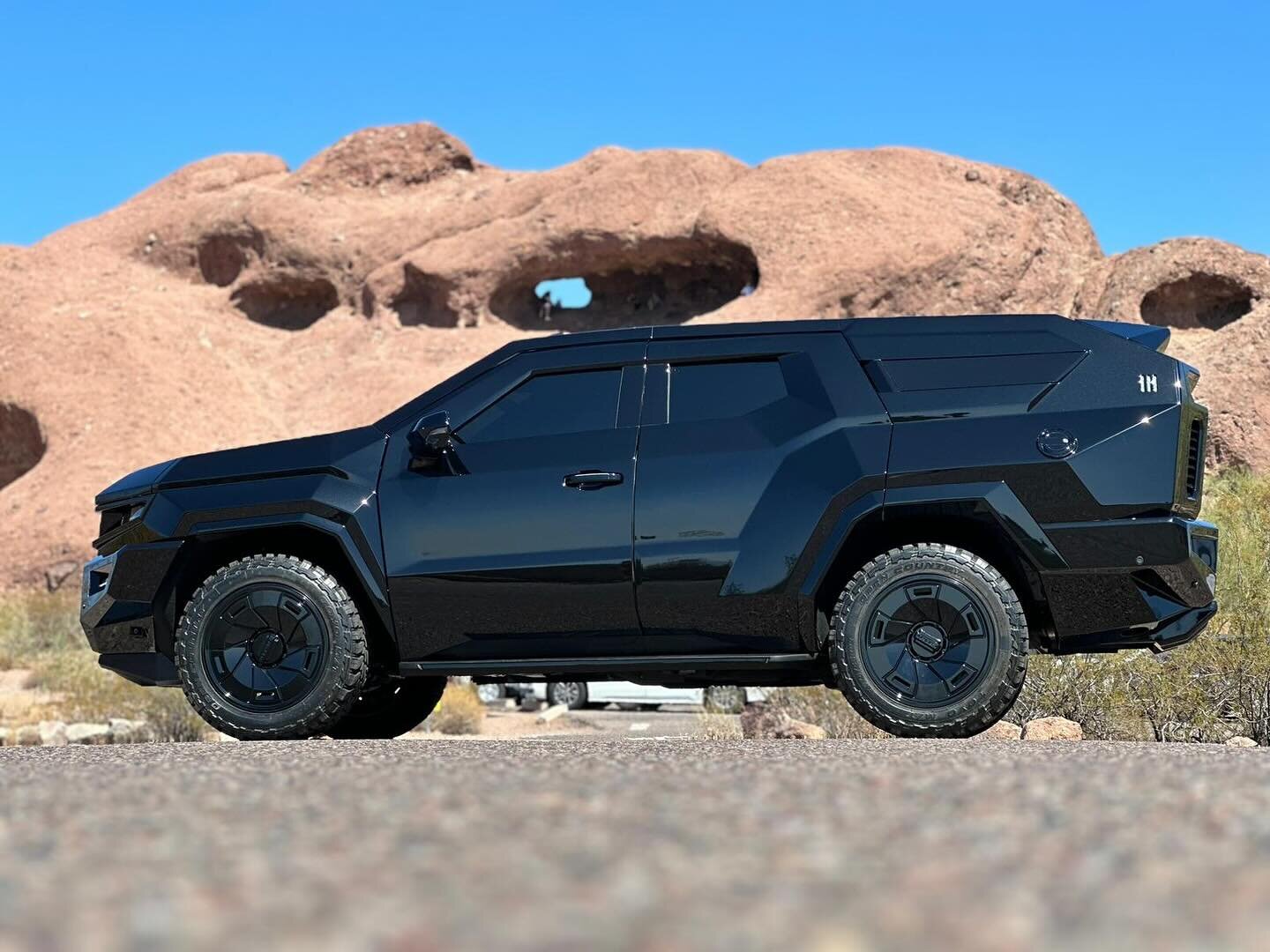 Desert 🌵 beauty.  Vengeance
LUXURY MEETS MILITARY

STANDARD V8

7 PASSENGER SEATING

OPTIONAL BULLET PROOF PACKAGE

STARTING AT $285,000  #rezvanimotors #rezvanivengeance #arizona #scottsdale #desert #beauty