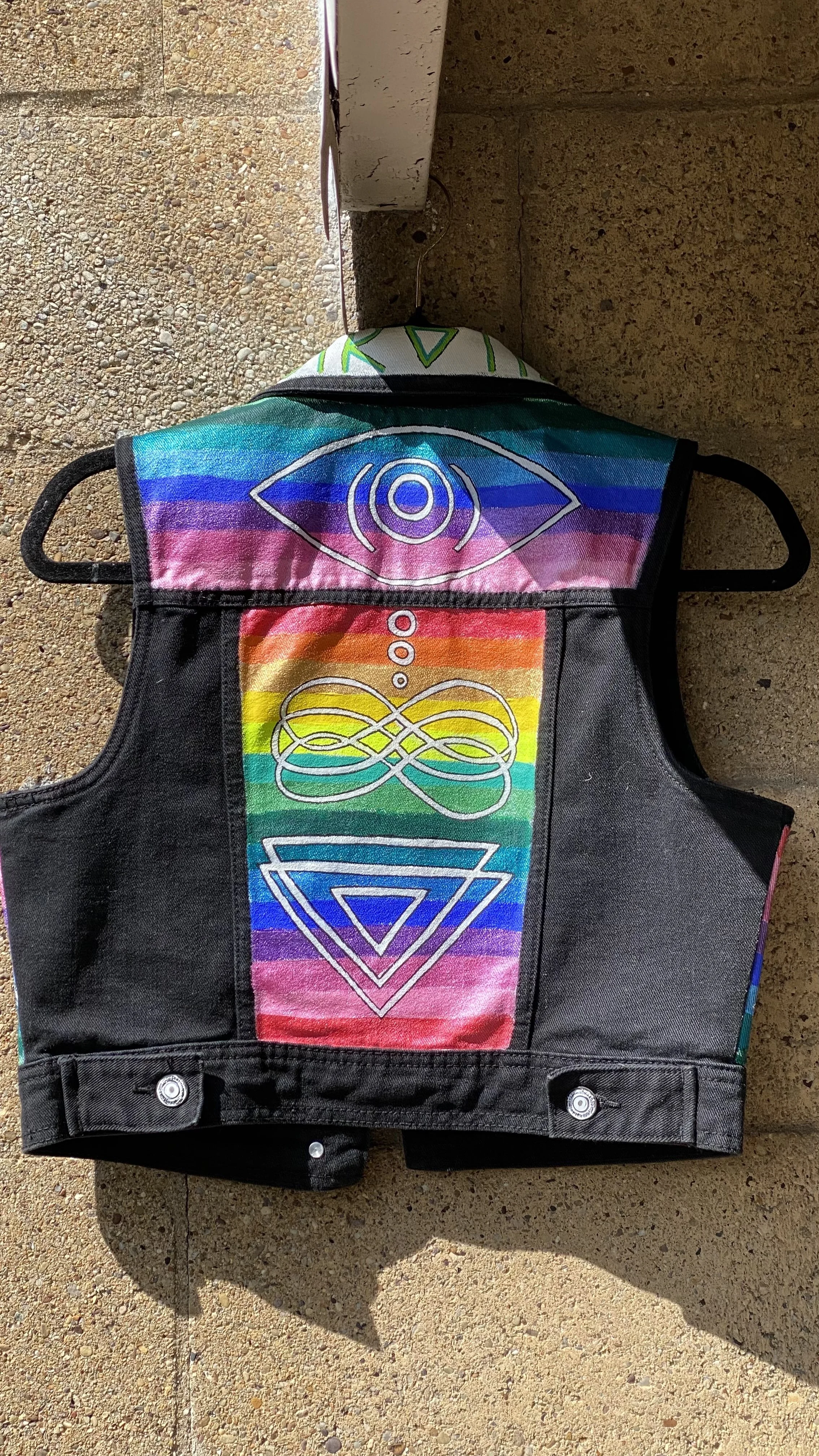 jean vest (back), 2025 // acrylic