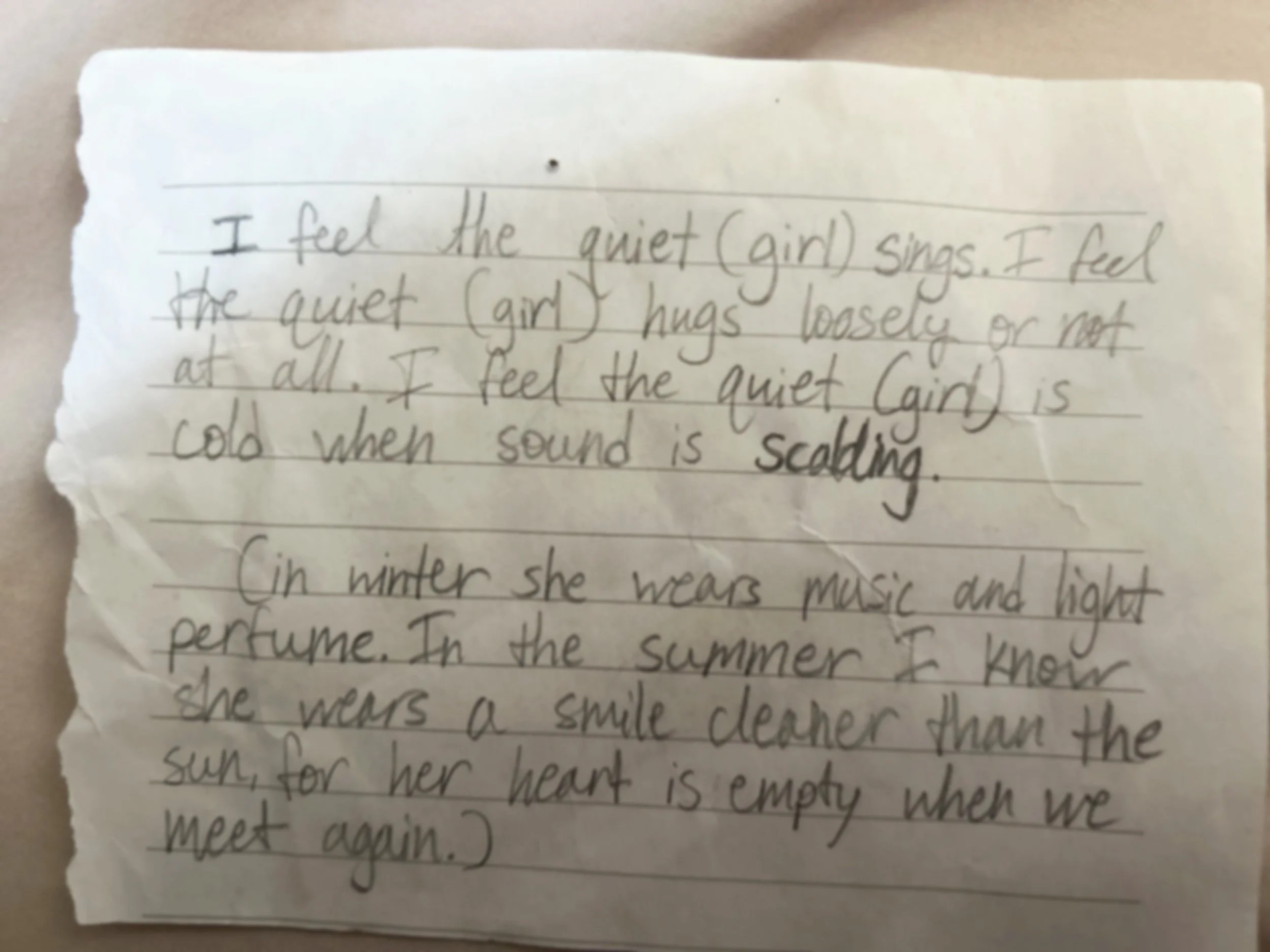 the love poem: quiet/girl