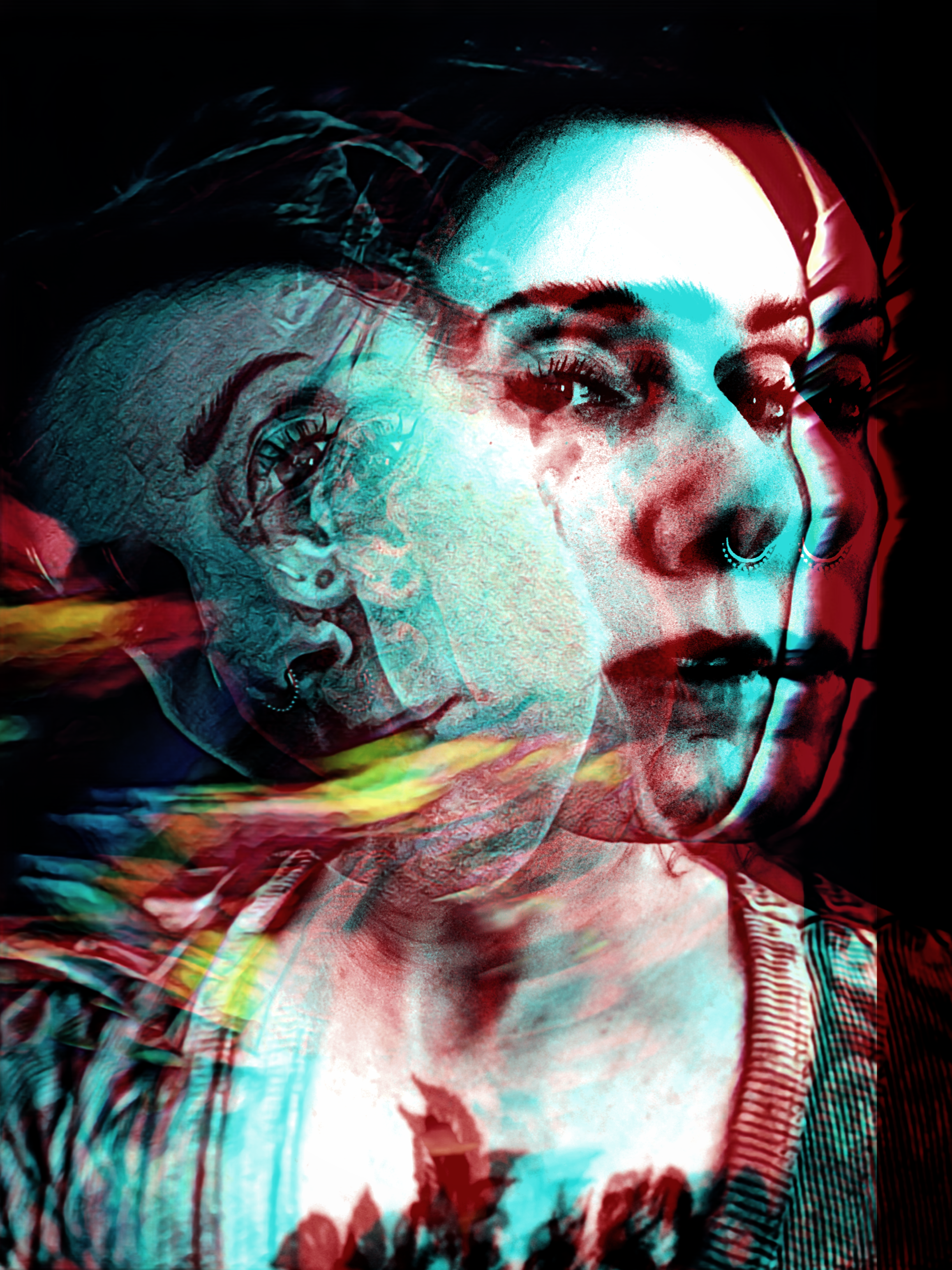 cold as ice, 2025. digital portrait.
