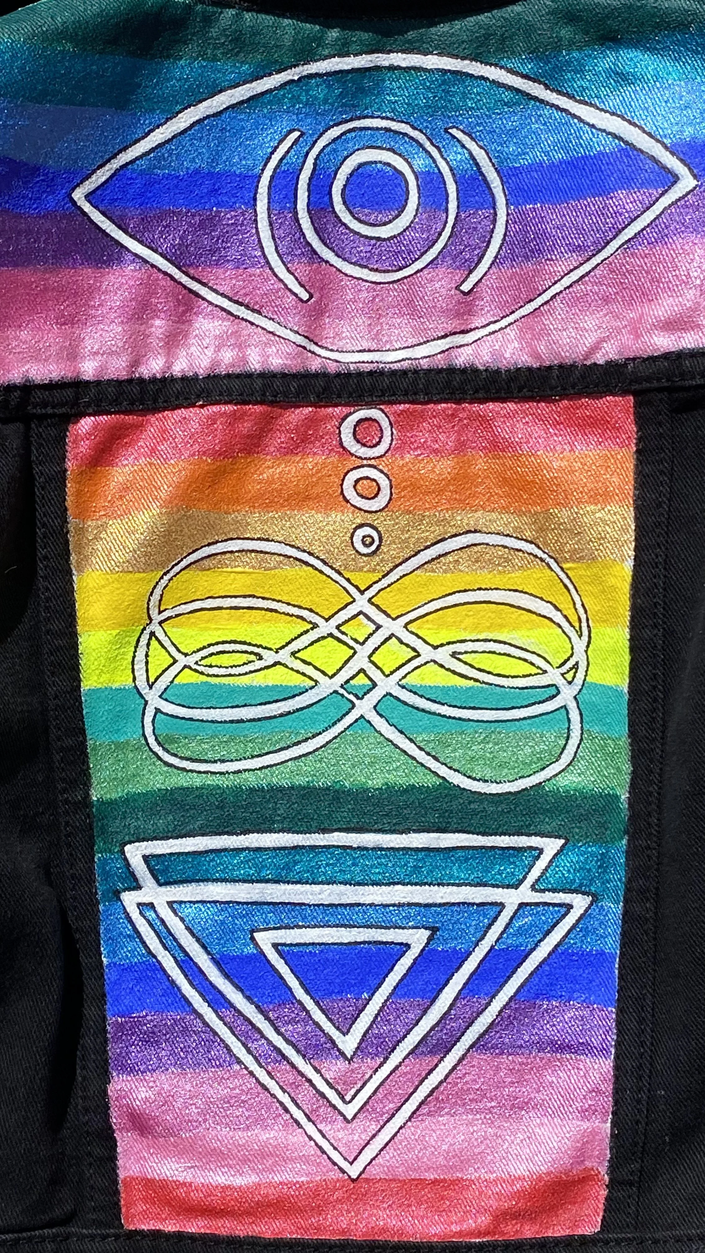 jean vest (back), 2025 // acrylic