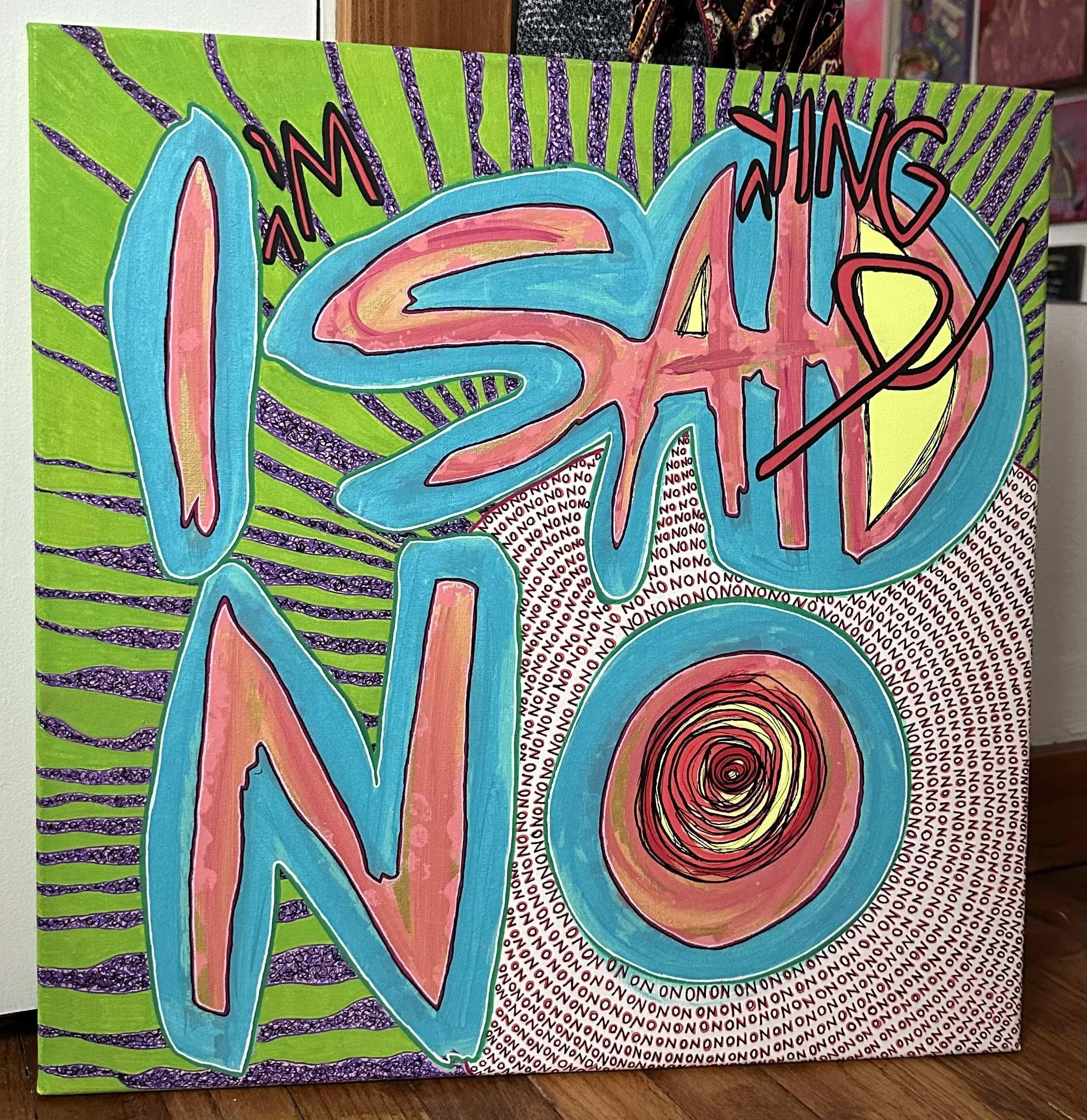 NO, 2023. acrylic on canvas. AVAILABLE