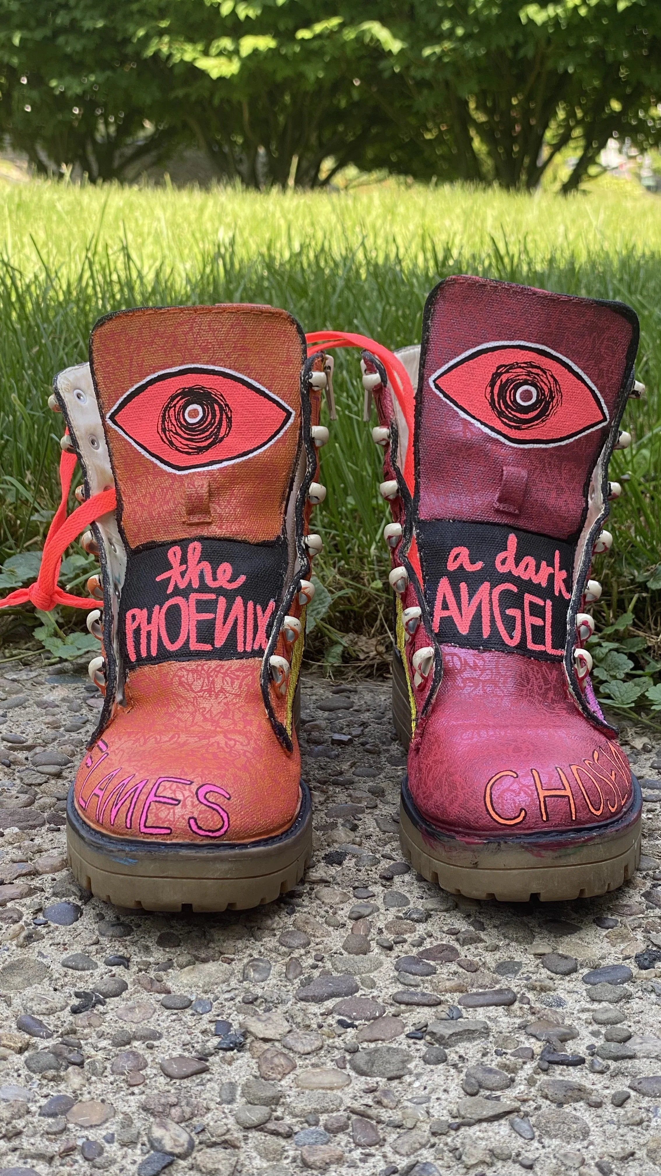 phoenix boots (no laces), 2025 // acrylic