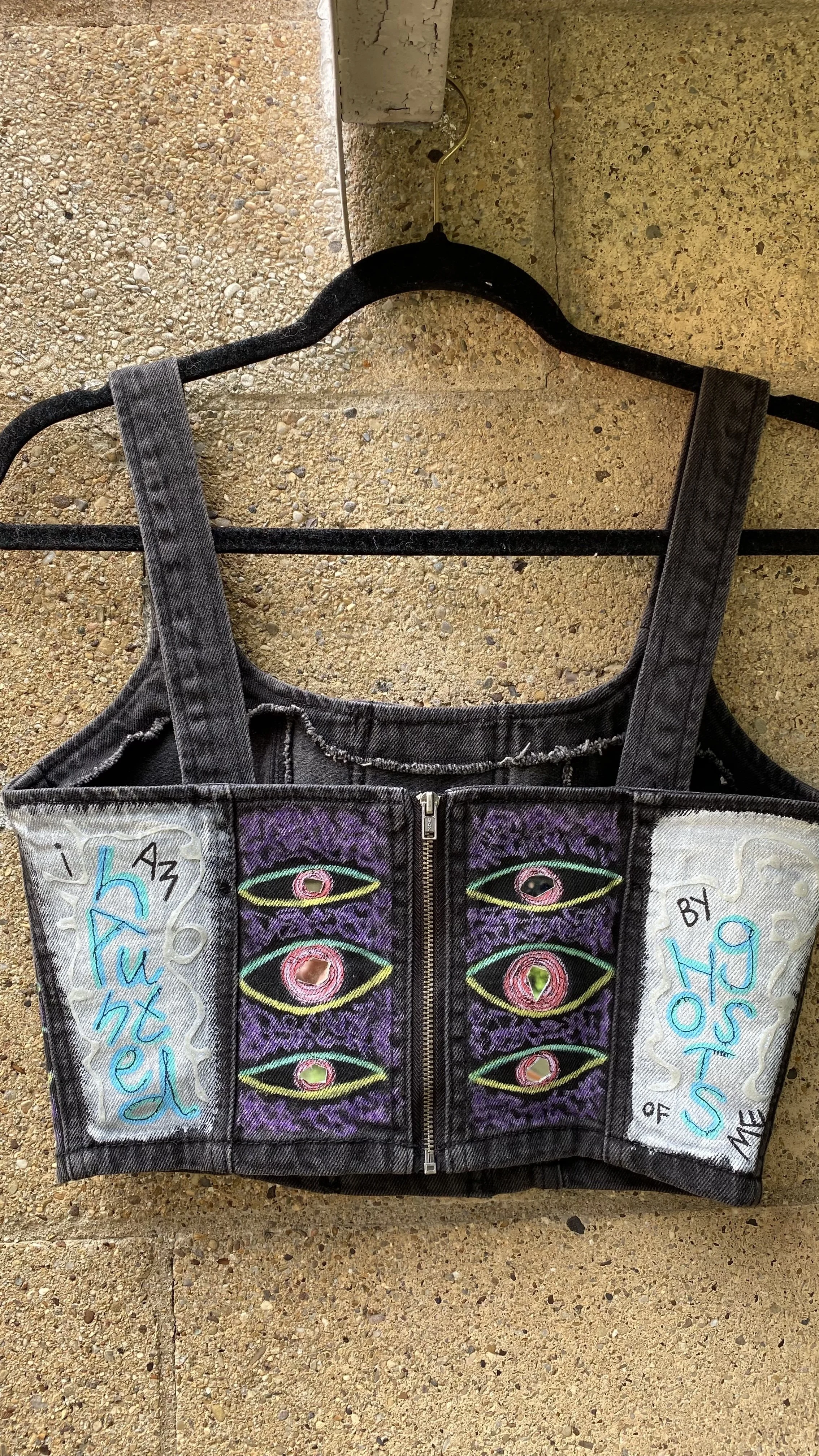 jean corset (back), 2023 // acrylic & mirrors