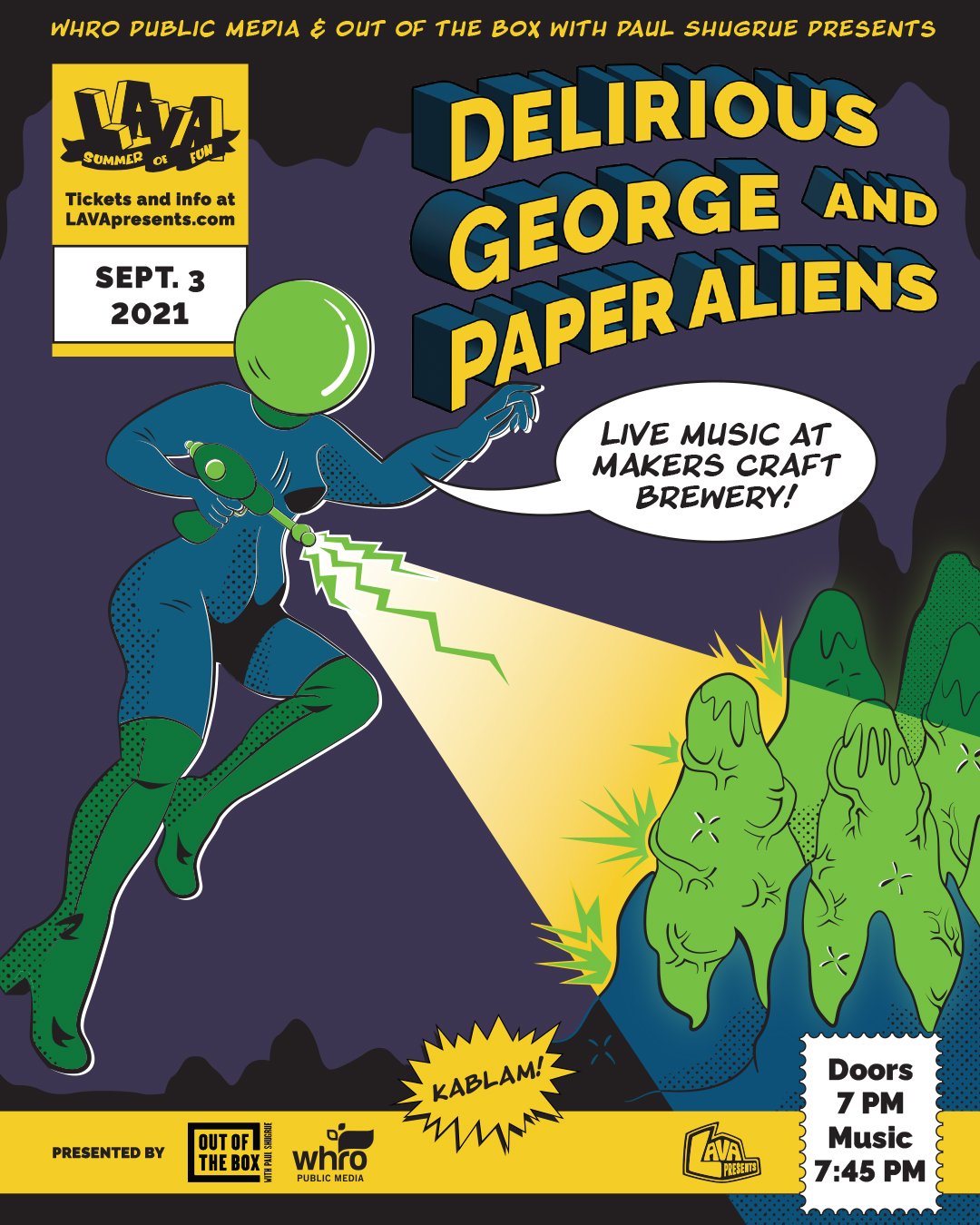 Delirious George and Paper Aliens
