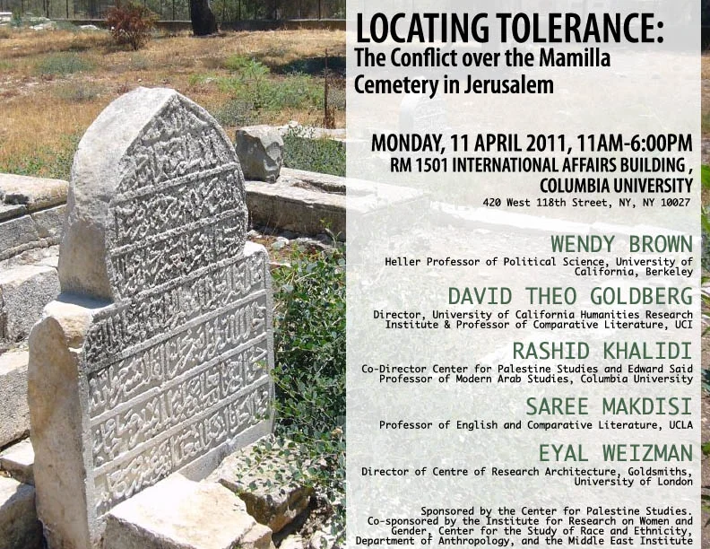 Locating Tolerance: The Conflict over the Mamilla Cemetery in Jerusalem