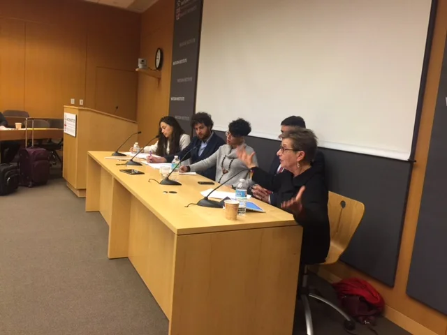  Professor  Marianne Hirsch  of the Department of English and Comparative Literature (right) 