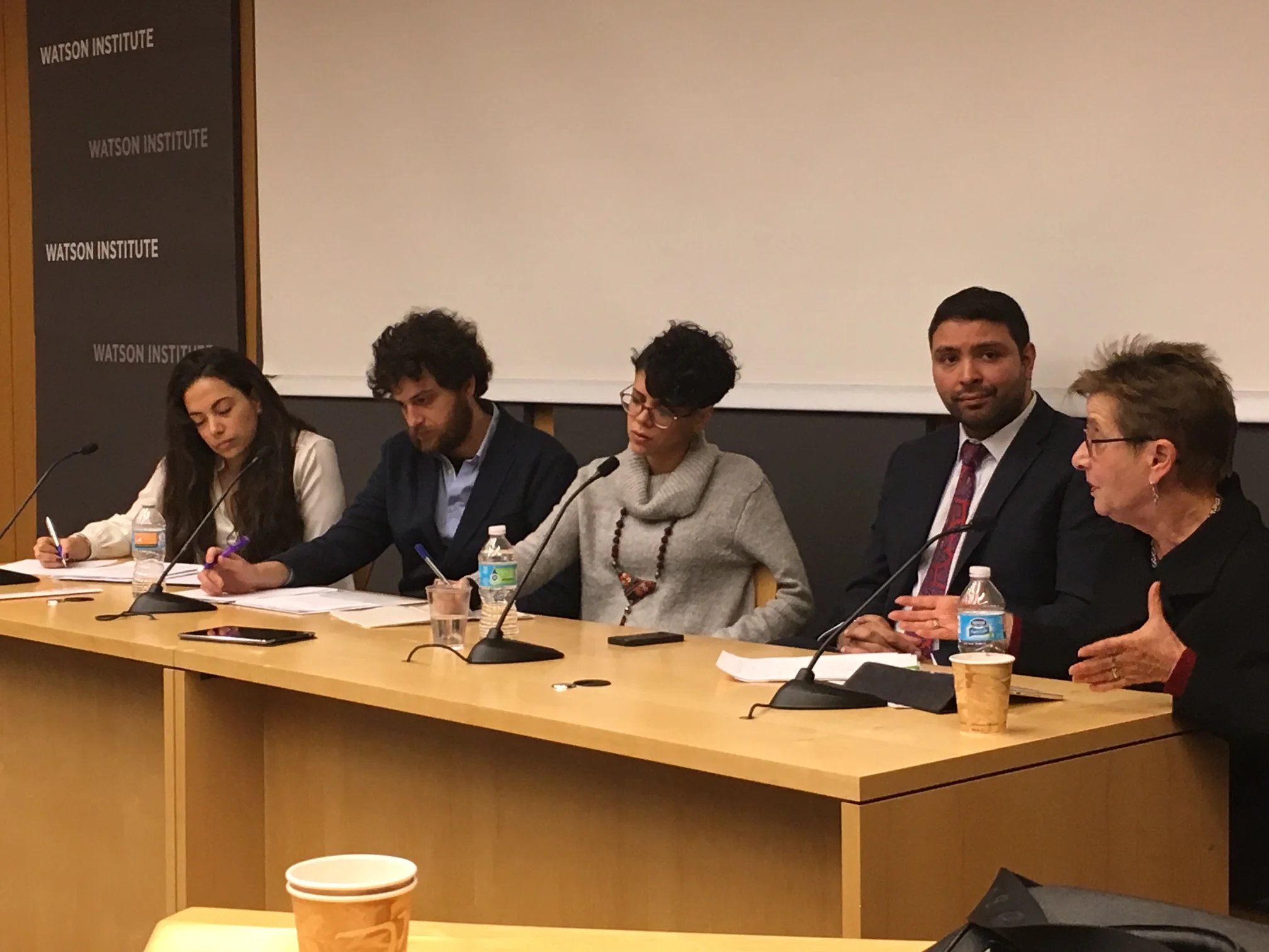  Professor Marianne Hirsch of the Department of English and Comparative Literature (right)  Former CU Student Hana Sleiman (Left) 