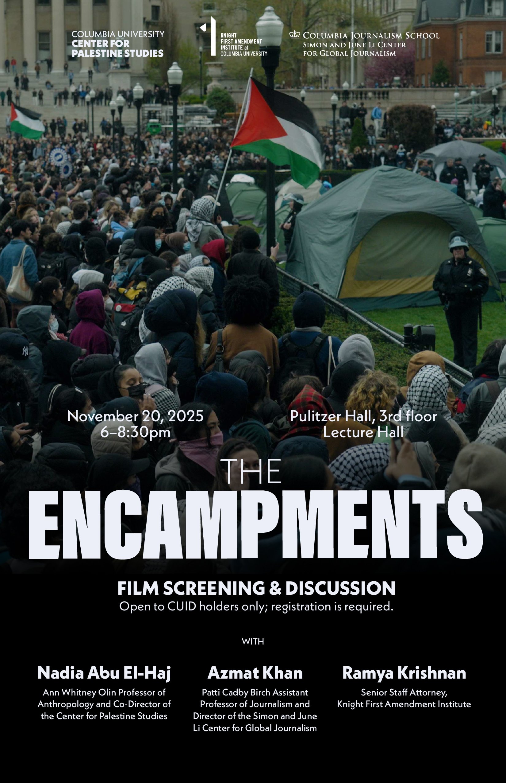 The Encampments: Film Screening &amp; Discussion