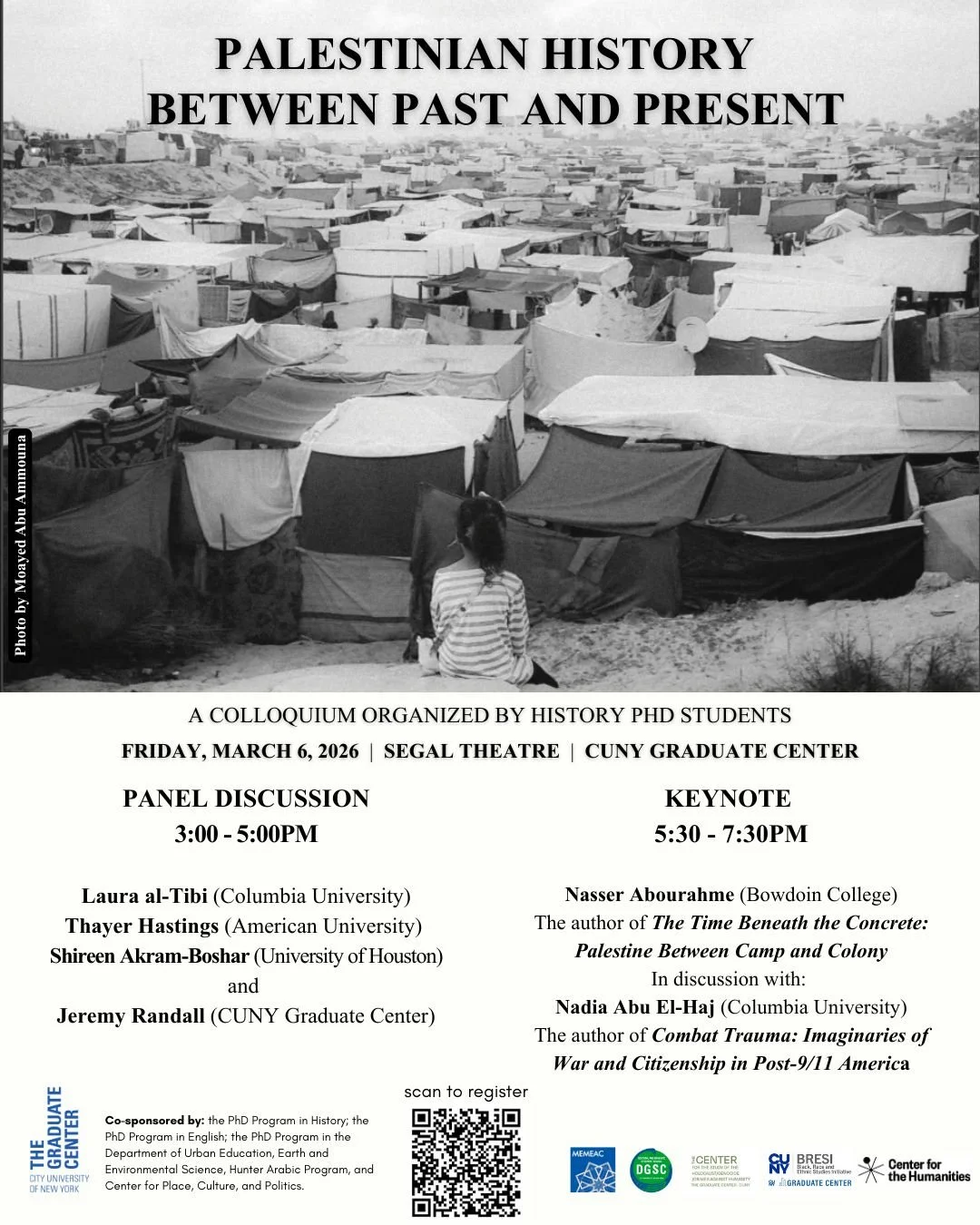 ATTEND | CUNY Palestine History Colloquium 2026, 03/06/26