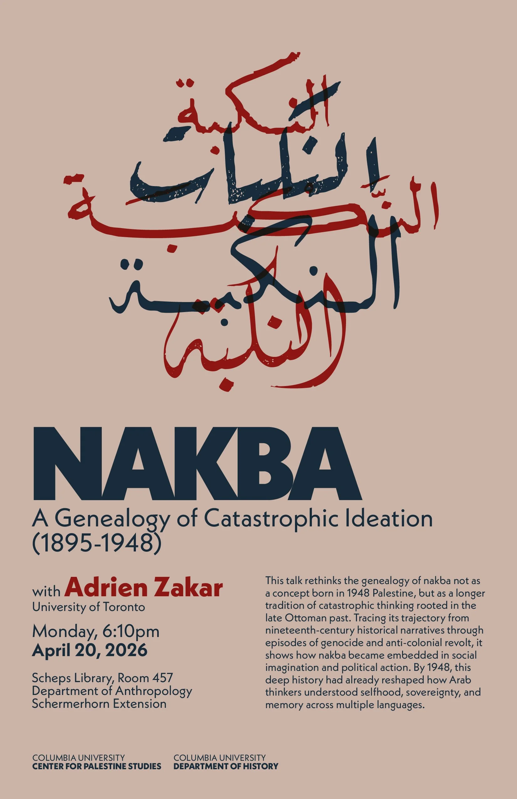Nakba: A Genealogy of Catastrophic Ideation (1895-1948) 