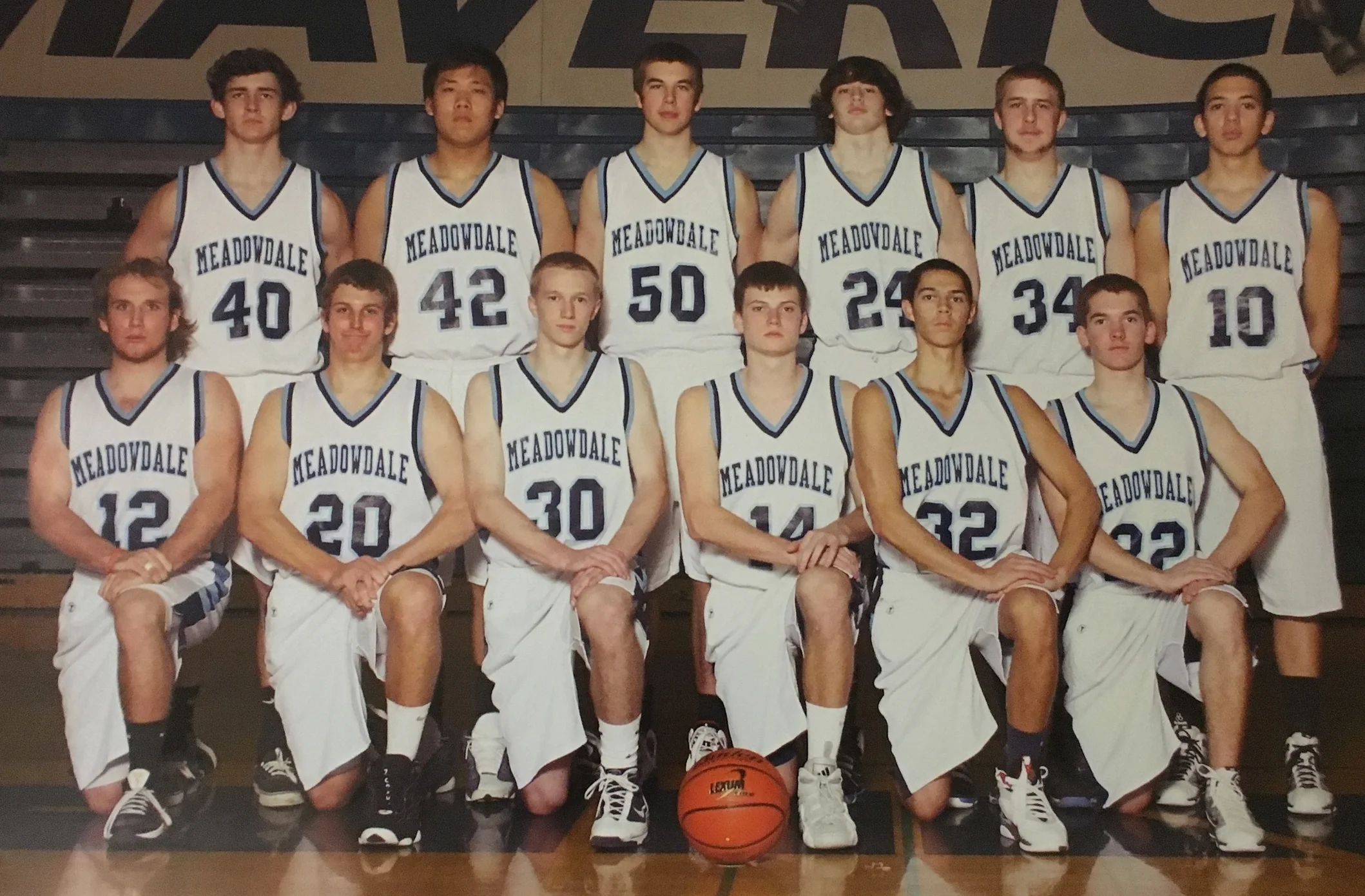 Back row: Dylan Buck, Sam Hong, Brian Feldhaus, Tyce Tallman, Aaron Feldhaus, Tanner Mahler; Front Row: Kyle Gage, Matt Hirsch, Sean Hennessy, Spencer Linton, Torin Dooley, Grantland Over