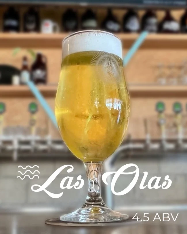 What many of you have deemed, &quot;my new favorite&quot;, is back on tap.  Las Olas is HopSaint's Mexican-style lager... crisp, refreshing with a clean smooth finish and barely discernable bitterness. Whether you prefer beachside or poolside, it'll 