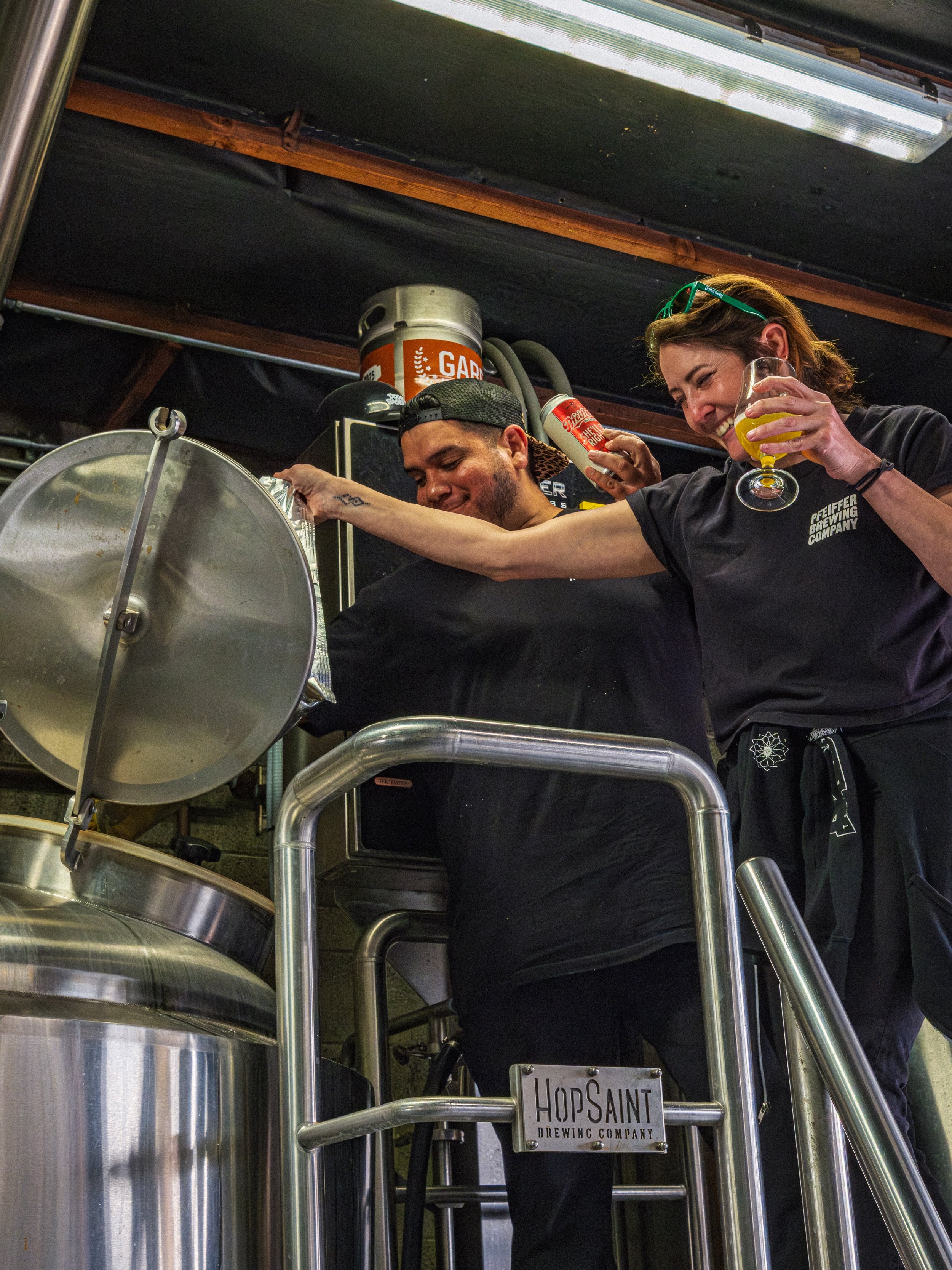 @hopsaintbrewingco and @pfeifferbrewing crafted another beer together.

We all gathered in South Bay yesterday to brew a West Coast IPA. But more than that, we gathered for an afternoon of beers, cheers, and camaraderie. It&rsquo;s what this industry