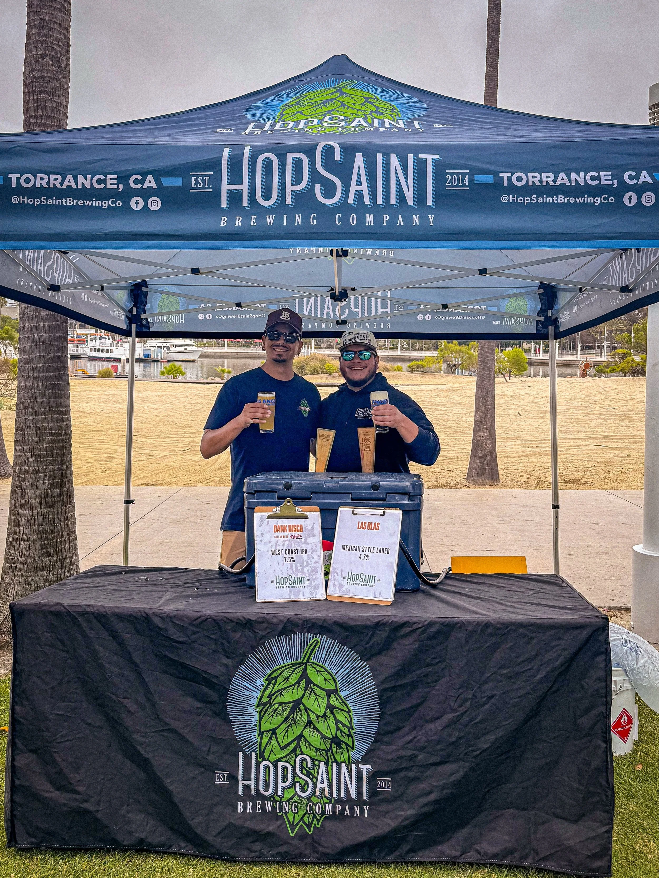 Danny and Chepe are out here at the @labrewers Independent Beer Fest pouring some quality beers. Come say hi and get a lil&rsquo; preview of a collab dropping next week 👀