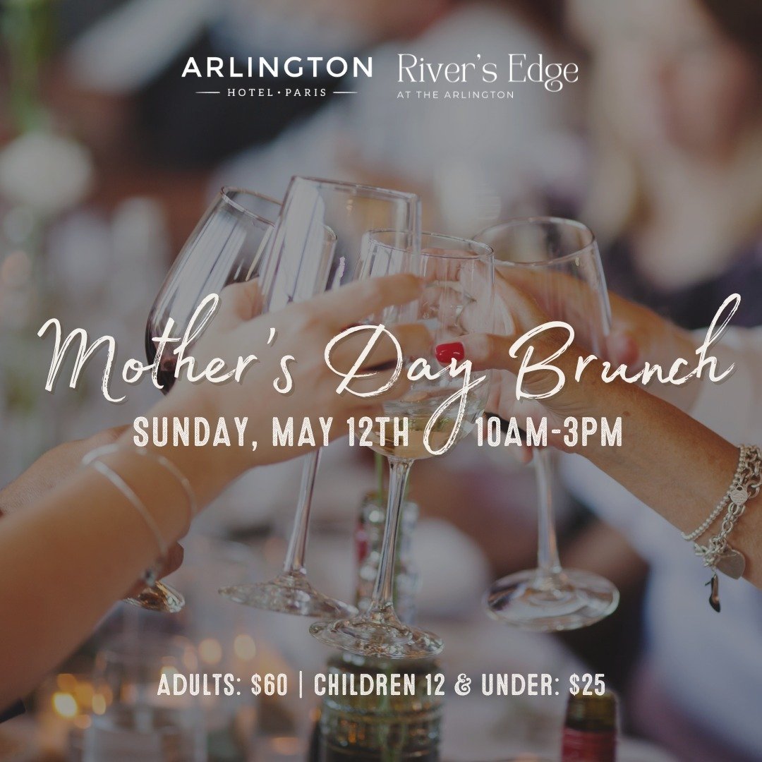 Treat the special woman in your life to a spectacular Mother's Day brunch @riversedgeparis!🌷⁠
⁠
From an expansive breakfast bar to freshly carved smoked ham to decadent baked goods, our Mother's Day brunch buffet is the perfect way to celebrate Mom!