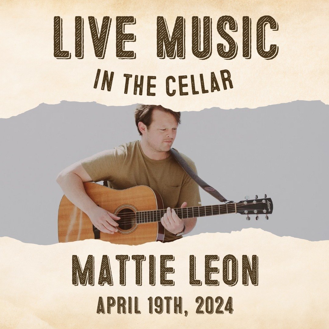 On Friday, April 19th, we welcome @mattieleonmusic to Cellar 1851! 🎸⁠
⁠
Mattie Leon is a singer-songwriter hailing from Hamilton, Ontario. A craftsman on guitar and piano, he refuses to leave the past behind. Mattie&rsquo;s sensibilities are informe