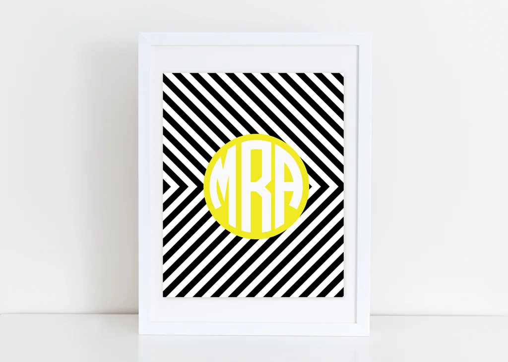 Monogram Wall Print