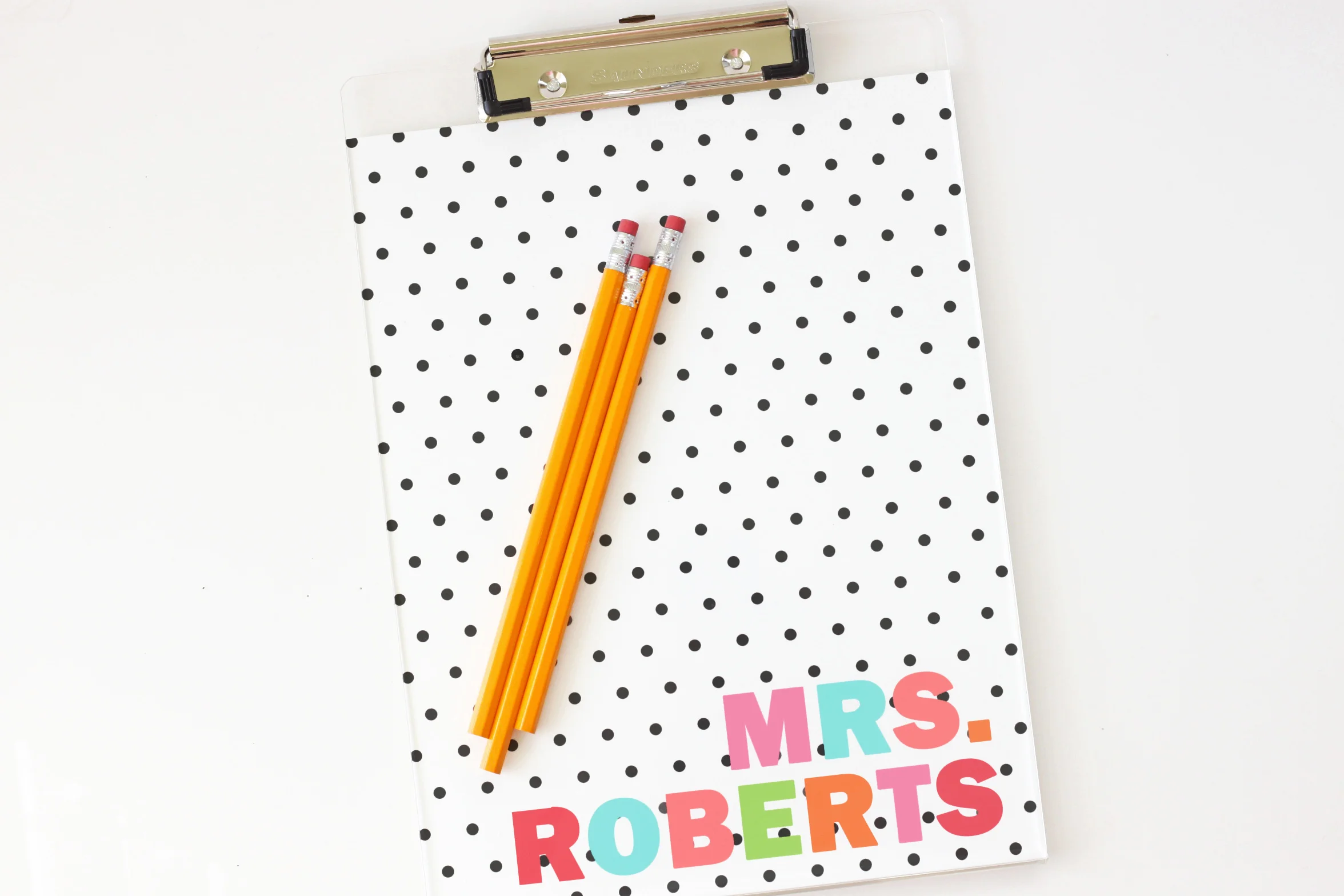 Personalized Acrylic Clipboard