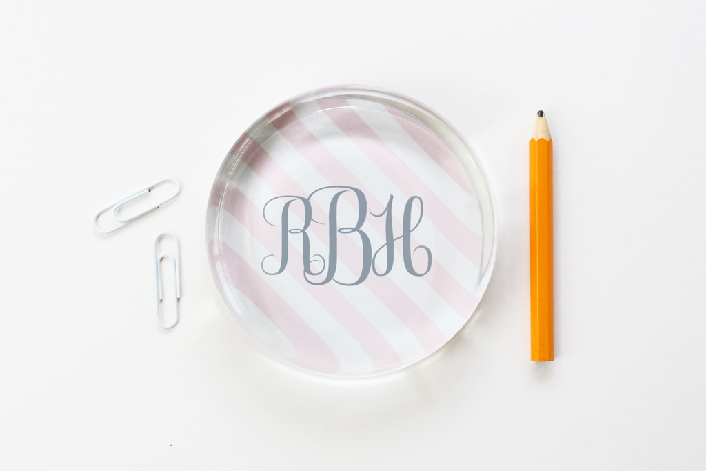 Monogram Paperweight