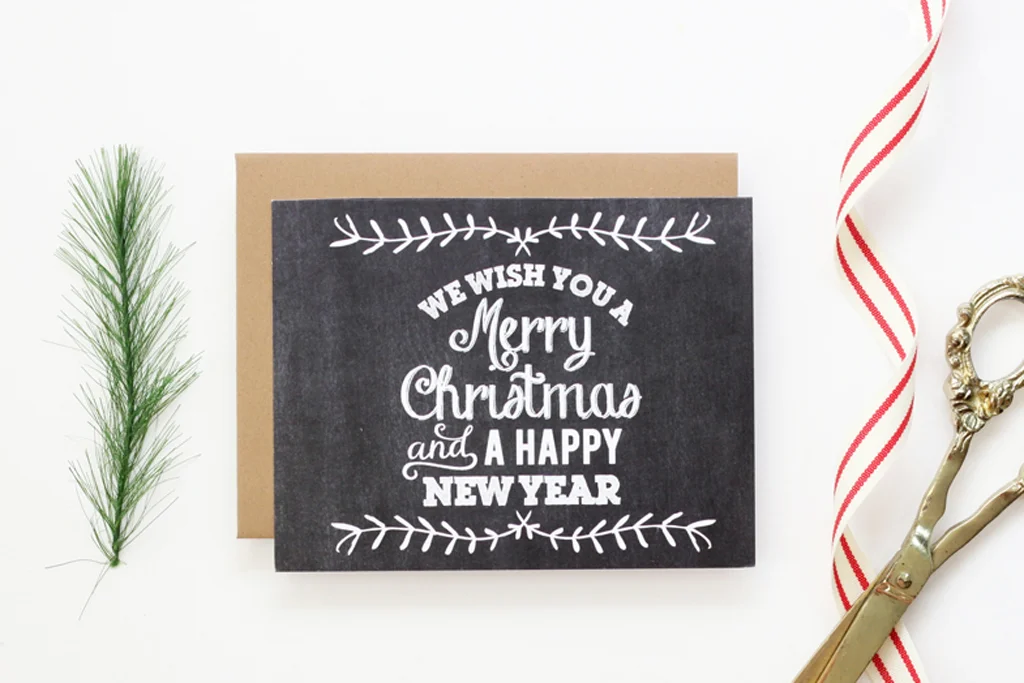 Chalkboard Christmas Card