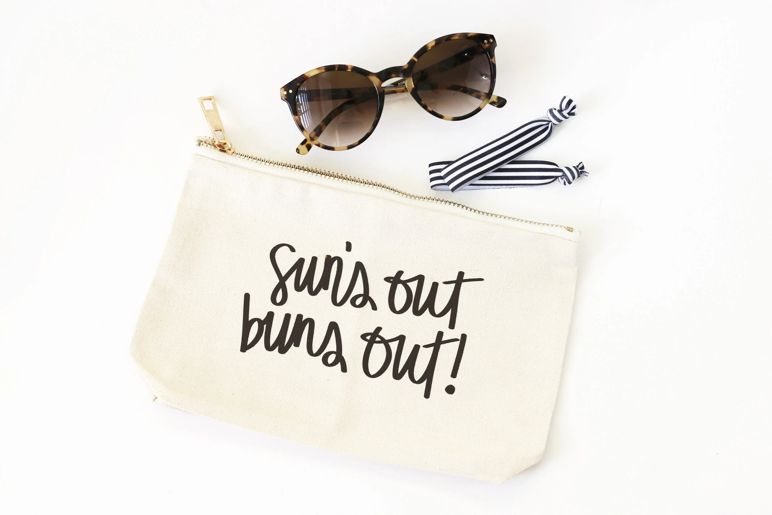 Sun's Out Buns Out Pool Bag Pouch