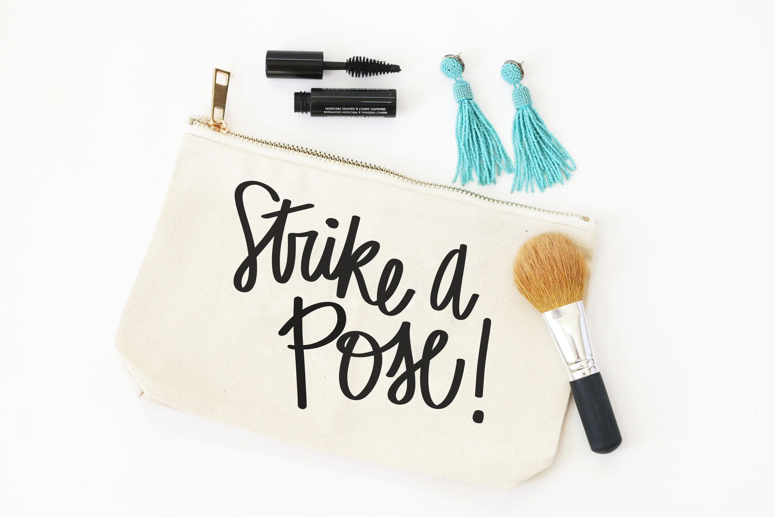 Strike a Pose Cosmetic Bag