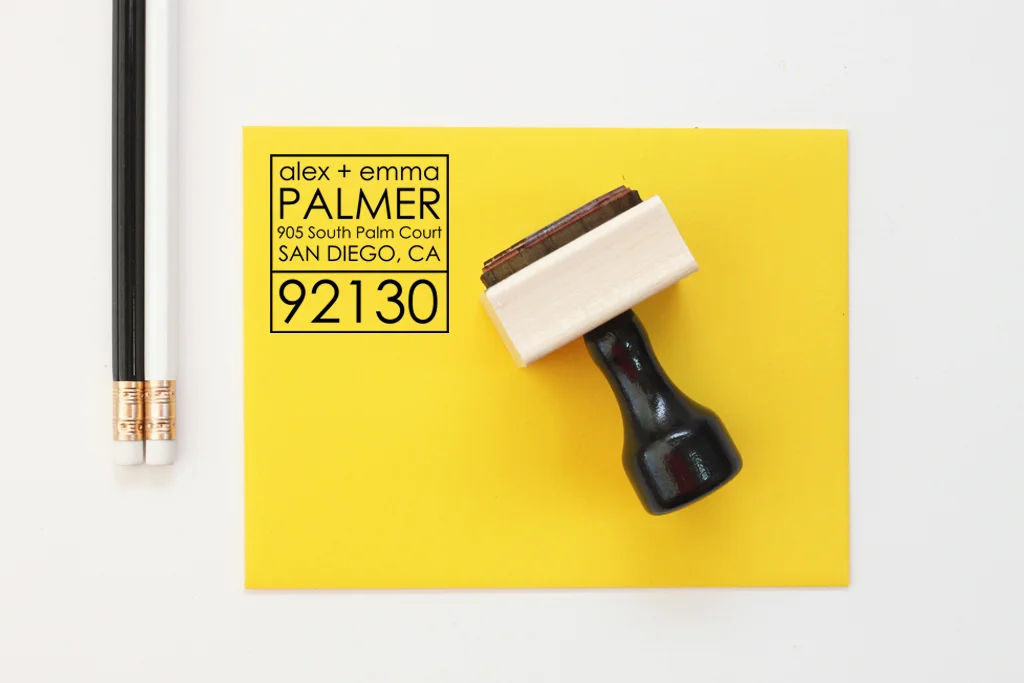 Modern Return Address Stamp