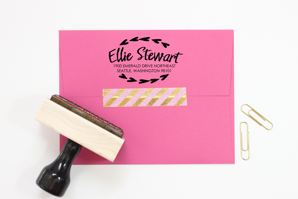 Self-Inking Logo Stamp — When it Rains Paper Co.  Colorful and fun paper  goods, office supplies, and personalized gifts.
