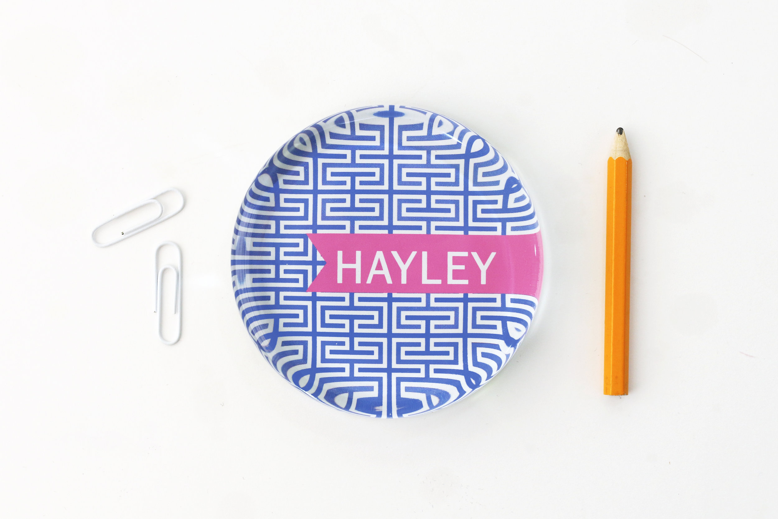 Greek Key Paperweight